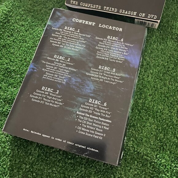 CSI: Crime Scene Investigation: The Complete Third Season DVD Set Iconic TV Show - Picture 8 of 10